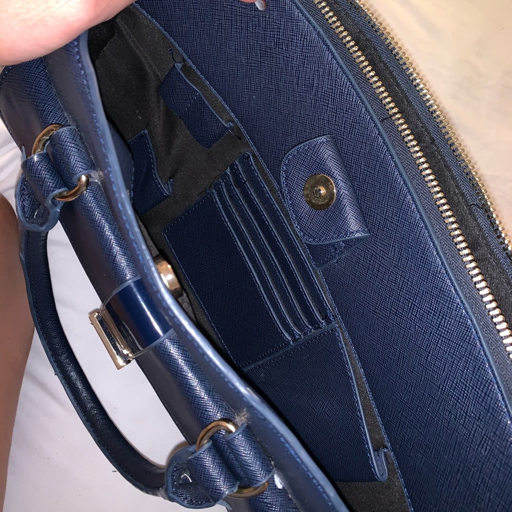 Chic Briefcase Zara Navy Blue Gem